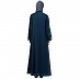Embroidery abaya with balloon sleeves- Teal 